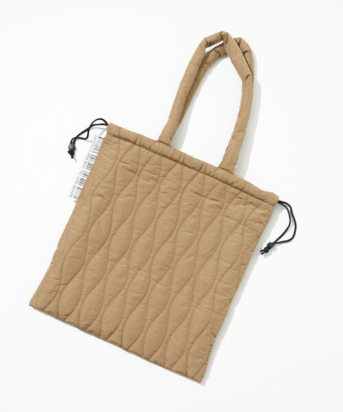 WEEKEND(ER)（ウィークエンダー）の「WEEKEND(ER)×FREAK'S STORE/ウィークエンダー×フリークスストア 別注 ナイロン キルト トートバッグ（トートバッグ・レディース・ベージュ/オレンジ/ライム/ブラック・ONE SIZE）」の17枚目の写真