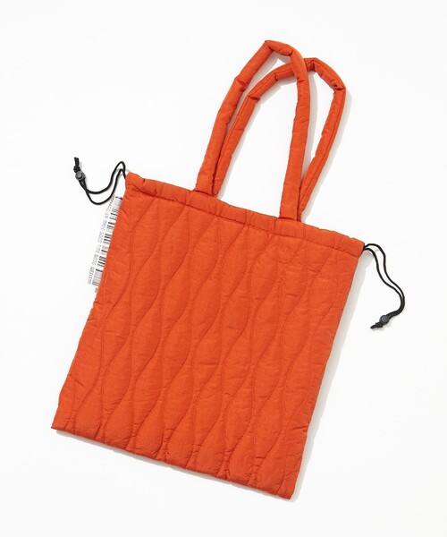 WEEKEND(ER)（ウィークエンダー）の「WEEKEND(ER)×FREAK'S STORE/ウィークエンダー×フリークスストア 別注 ナイロン キルト トートバッグ（トートバッグ・レディース・ベージュ/オレンジ/ライム/ブラック・ONE SIZE）」の20枚目の写真