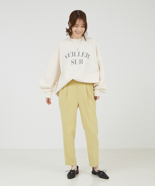 abahouse mavie（アバハウスマヴィ）の「【スウェット】ロゴシルキーダンボールプルオーバー/秋服/冬服/春服/３シーズン（スウェット・レディース・ピンク/チャコールグレー/ホワイト/イエロー/スミクロ/グレー系その他/アイボリー・フリー）」の9枚目の写真