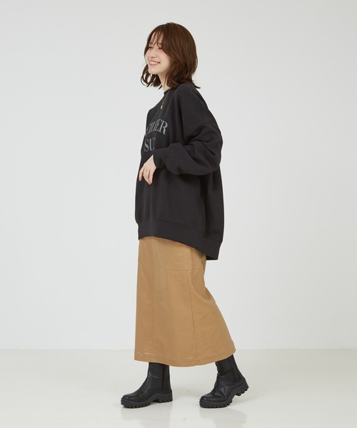 abahouse mavie（アバハウスマヴィ）の「【スウェット】ロゴシルキーダンボールプルオーバー/秋服/冬服/春服/３シーズン（スウェット・レディース・ピンク/チャコールグレー/ホワイト/イエロー/スミクロ/グレー系その他/アイボリー・フリー）」の16枚目の写真