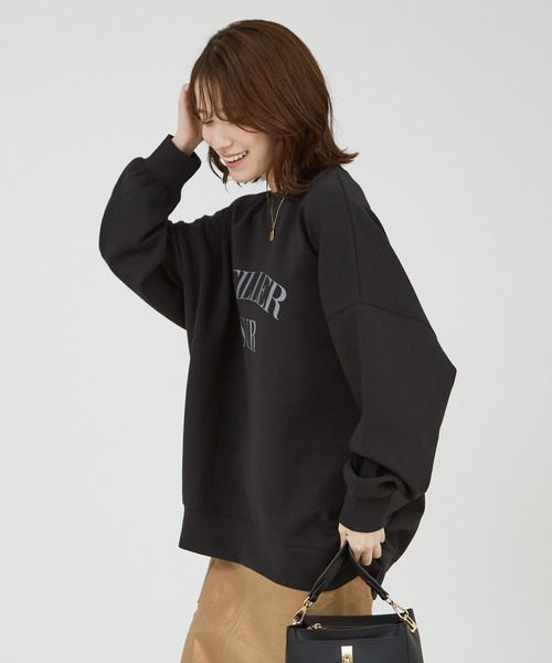 abahouse mavie（アバハウスマヴィ）の「【スウェット】ロゴシルキーダンボールプルオーバー/秋服/冬服/春服/３シーズン（スウェット・レディース・ピンク/チャコールグレー/ホワイト/イエロー/スミクロ/グレー系その他/アイボリー・フリー）」の18枚目の写真