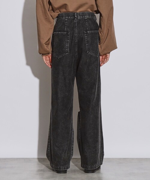 tk.TAKEO KIKUCHI(ティーケータケオキクチ)の「◆ヴィンテージライクワイドデニムパンツ(デニムパンツ・メンズ・ホワイト/ブラック/ブルー系その他/ブラック系/ブラック系1/ブルー系/ブルー系1・01/02/03)」の8枚目の写真