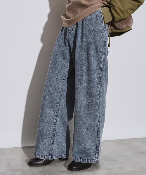 tk.TAKEO KIKUCHI(ティーケータケオキクチ)の「◆ヴィンテージライクワイドデニムパンツ(デニムパンツ・メンズ・ホワイト/ブラック/ブルー系その他/ブラック系/ブラック系1/ブルー系/ブルー系1・01/02/03)」の16枚目の写真