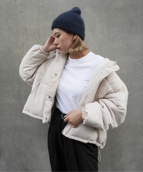 Jelly moo(ジェリームー)の「【 Jelly moo / ジェリームー 】 アンゴラ混 シャギー ニットキャップ / ビーニー(ニットキャップ/ビーニー・レディース・ブラック/グリーン/グレー/ピンク/ネイビー/ベージュ/ライトグレー/ブラウン/チャコールグレー/ホワイト・FREE)」の19枚目の写真