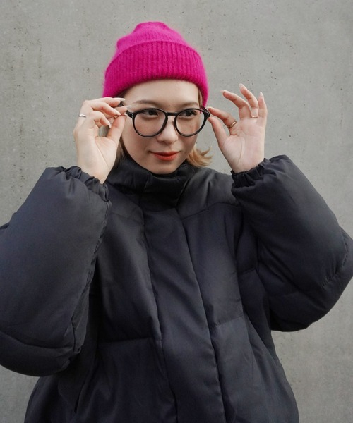 Jelly moo(ジェリームー)の「【 Jelly moo / ジェリームー 】 アンゴラ混 シャギー ニットキャップ / ビーニー(ニットキャップ/ビーニー・レディース・ブラック/グリーン/グレー/ピンク/ネイビー/ベージュ/ライトグレー/ブラウン/チャコールグレー/ホワイト・FREE)」の21枚目の写真