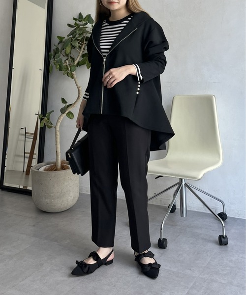 prose verse（プロズヴェール）の「バックフレアポケットパールZIPパーカー（その他アウター・レディース・ブラック・MEDIUM）」の20枚目の写真