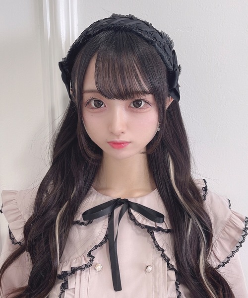 Honey Cinnamon（ハニーシナモン）の「ヘッドドレスカチューシャ（カチューシャ・レディース・ホワイト/ブラック・FREE）」の3枚目の写真