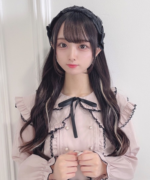 Honey Cinnamon（ハニーシナモン）の「ヘッドドレスカチューシャ（カチューシャ・レディース・ホワイト/ブラック・FREE）」の4枚目の写真