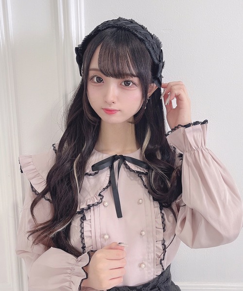 Honey Cinnamon（ハニーシナモン）の「ヘッドドレスカチューシャ（カチューシャ・レディース・ホワイト/ブラック・FREE）」の5枚目の写真