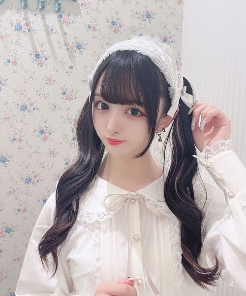 Honey Cinnamon（ハニーシナモン）の「ヘッドドレスカチューシャ（カチューシャ・レディース・ホワイト/ブラック・FREE）」の6枚目の写真