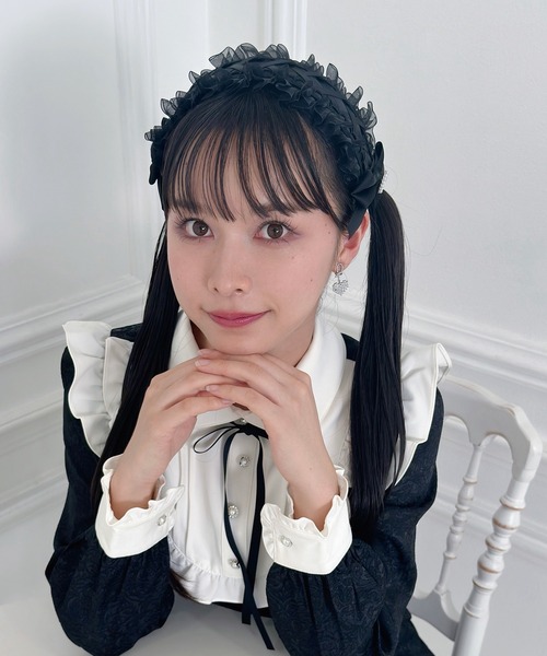 Honey Cinnamon（ハニーシナモン）の「ヘッドドレスカチューシャ（カチューシャ・レディース・ホワイト/ブラック・FREE）」の10枚目の写真
