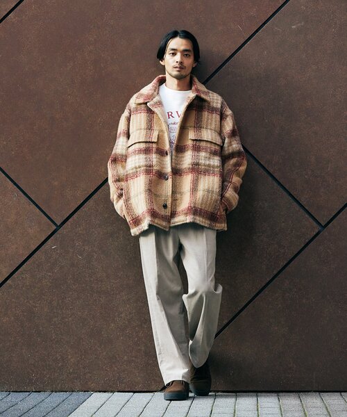JOURNAL STANDARD シャギーチェックCPOジャケット LサイズXL JOURNAL STANDARD（ジャーナルスタンダード）の「シャギー チェック