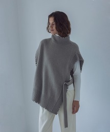 DRESSLAVE | yak 2way damage turtleneck vest(ヤク 2wayダメージタートルネックベスト)(ベスト)
