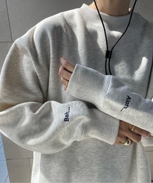 y/m by misato | スリーブロゴミドル丈スウェットトップス(スウェット)