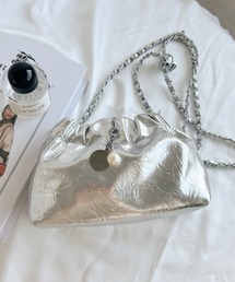 MYMOOD. | 2WAYメタリックチェーン巾着ミニショルダーバッグ(ショルダーバッグ)