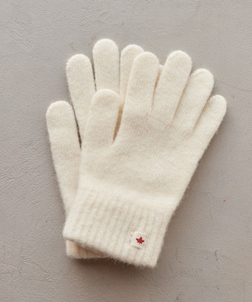 pomiii（ポミー）の「ニット手袋（手袋・レディース・アイボリー/ベージュ・FREE）」の6枚目の写真