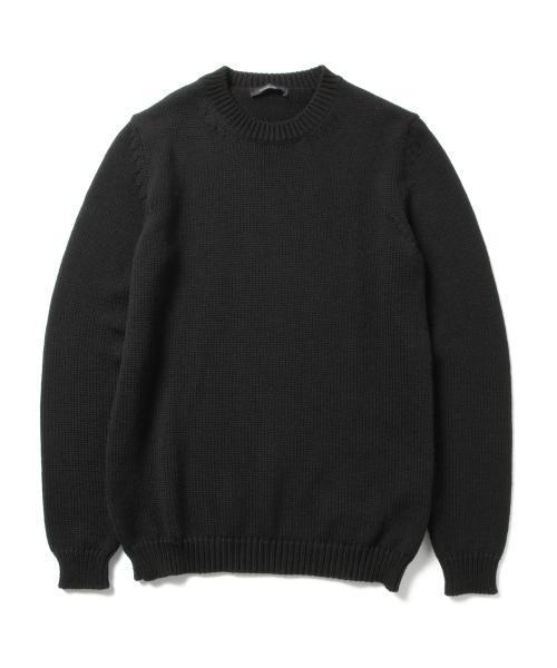 ROBERTO COLLINA（ロベルトコリーナ）の「ROBERTO COLLINA / MID-G CREW NECK（ニット/セーター・メンズ・ライトグレー/ブラック/ネイビー・44/48/46）」の2枚目の写真