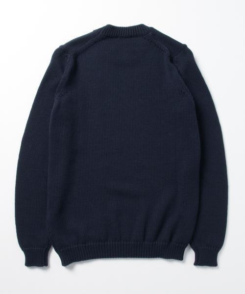 ROBERTO COLLINA（ロベルトコリーナ）の「ROBERTO COLLINA / MID-G CREW NECK（ニット/セーター・メンズ・ライトグレー/ブラック/ネイビー・44/48/46）」の4枚目の写真