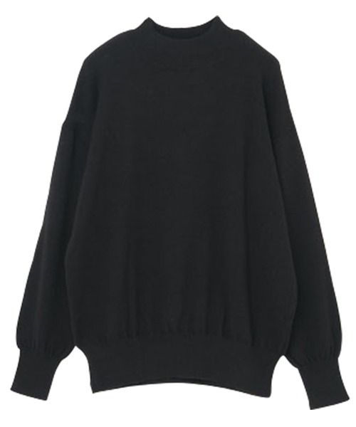 RANAN（ラナン）の「[ウォッシャブル]もちもちハイネックニット（ニット/セーター・レディース・ピンク/ブラック/杢グレー/ミント/ネイビー/ブラウン/ライトパープル・L/LL/M）」の8枚目の写真