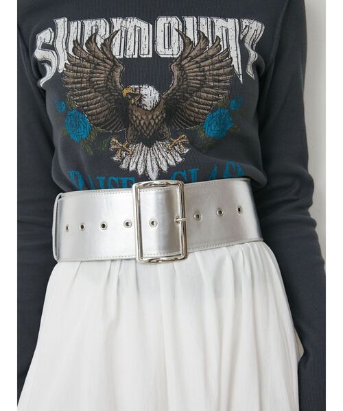 jouetie（ジュエティ）の「ワイドハトメベルト（ベルト・レディース・ブラック/シルバー・FREE）」の5枚目の写真