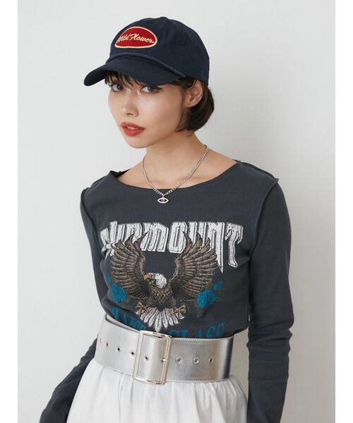 jouetie（ジュエティ）の「ワイドハトメベルト（ベルト・レディース・ブラック/シルバー・FREE）」の6枚目の写真