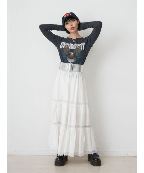 jouetie（ジュエティ）の「ワイドハトメベルト（ベルト・レディース・ブラック/シルバー・FREE）」の10枚目の写真