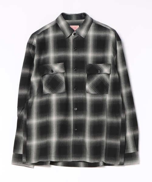 BIG MIKE(ビッグマイク)の「BIG MIKE ビックマイク / 26春夏新作 オンブレチェック ライトネルシャツ //// 102615100 102615101 102615102 102615103 102515007 102335700(シャツ/ブラウス・メンズ・ブラック×レッド/ブラック×ホワイト/サンドベージュ/ミント/パープル/ホワイト×グリーン/ネイビー×ホワイト/グレー×ホワイト/ホワイト×ブラック・MEDIUM/LARGE/X-LARGE/XX-LARGE)」の11枚目の写真