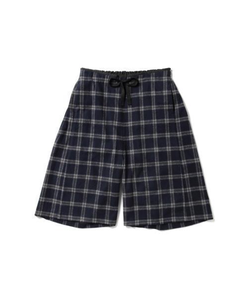 BEAMS BOY（ビームスボーイ）の「BEAMS BOY / シャギー チェック キュロット （その他パンツ・レディース・グレー/ネイビー・ONE SIZE）」の3枚目の写真