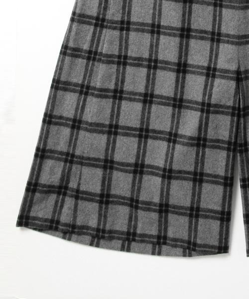 BEAMS BOY（ビームスボーイ）の「BEAMS BOY / シャギー チェック キュロット （その他パンツ・レディース・グレー/ネイビー・ONE SIZE）」の13枚目の写真