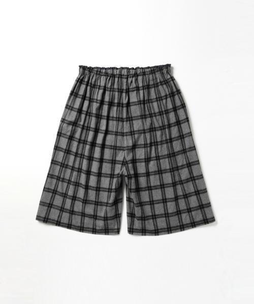 BEAMS BOY（ビームスボーイ）の「BEAMS BOY / シャギー チェック キュロット （その他パンツ・レディース・グレー/ネイビー・ONE SIZE）」の7枚目の写真