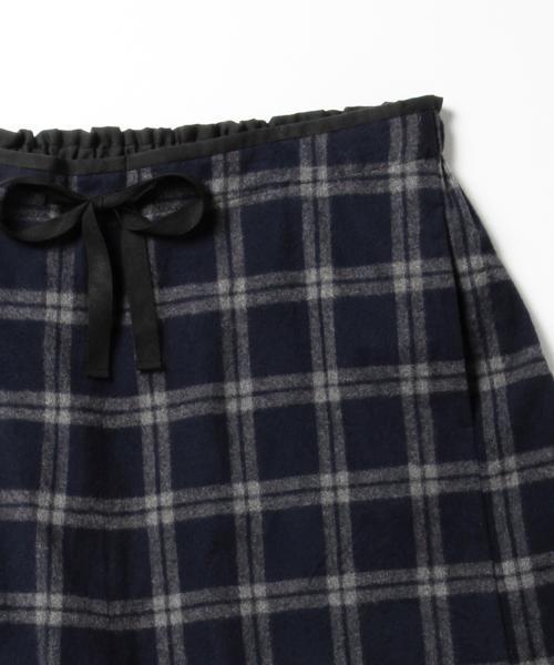 BEAMS BOY（ビームスボーイ）の「BEAMS BOY / シャギー チェック キュロット （その他パンツ・レディース・グレー/ネイビー・ONE SIZE）」の8枚目の写真