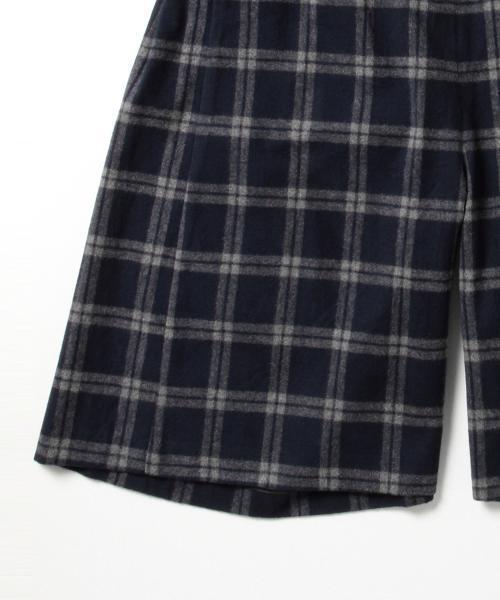 BEAMS BOY（ビームスボーイ）の「BEAMS BOY / シャギー チェック キュロット （その他パンツ・レディース・グレー/ネイビー・ONE SIZE）」の9枚目の写真