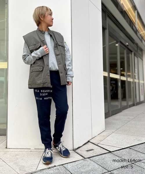 GREEN BOWL（グリーンボウル）の「【日本製】グリーンボウル【GREEN BOWL】7.7oz Dry Sweat Pants（スウェットパンツ・レディース・杢グレー/ネイビー・M/S）」の7枚目の写真