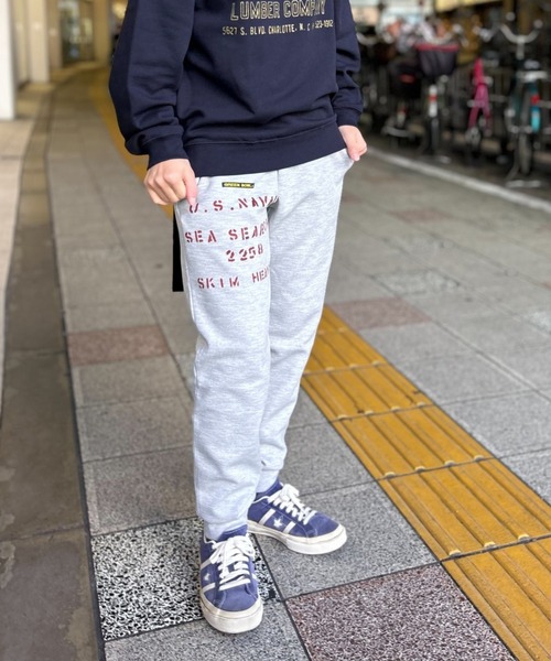 GREEN BOWL（グリーンボウル）の「【日本製】グリーンボウル【GREEN BOWL】7.7oz Dry Sweat Pants（スウェットパンツ・レディース・杢グレー/ネイビー・M/S）」の12枚目の写真
