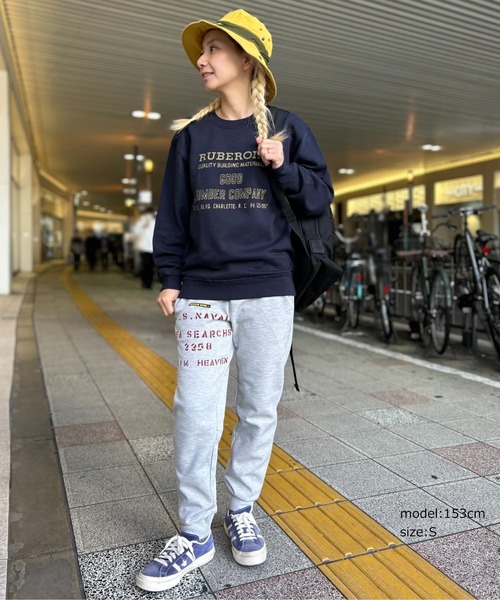 GREEN BOWL（グリーンボウル）の「【日本製】グリーンボウル【GREEN BOWL】7.7oz Dry Sweat Pants（スウェットパンツ・レディース・杢グレー/ネイビー・M/S）」の13枚目の写真