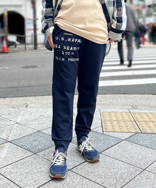 GREEN BOWL（グリーンボウル）の「【日本製】グリーンボウル【GREEN BOWL】7.7oz Dry Sweat Pants（スウェットパンツ・レディース・杢グレー/ネイビー・M/S）」の4枚目の写真