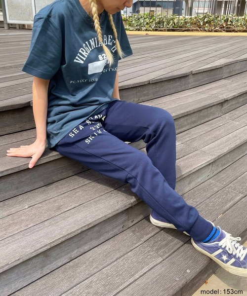 GREEN BOWL（グリーンボウル）の「【日本製】グリーンボウル【GREEN BOWL】7.7oz Dry Sweat Pants（スウェットパンツ・レディース・杢グレー/ネイビー・M/S）」の3枚目の写真