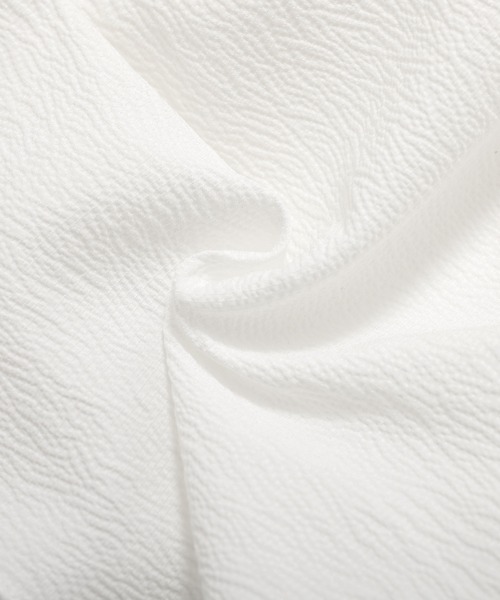 O.S.K（オーエスケー）の「[O.S.K]ギャザー ブラウス（シャツ/ブラウス・レディース・ブラック/ホワイト・L/M）」の7枚目の写真