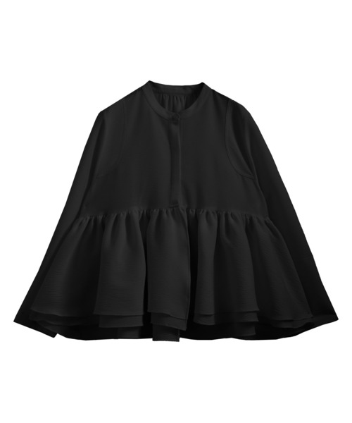 O.S.K（オーエスケー）の「[O.S.K]ギャザー ブラウス（シャツ/ブラウス・レディース・ブラック/ホワイト・L/M）」の14枚目の写真