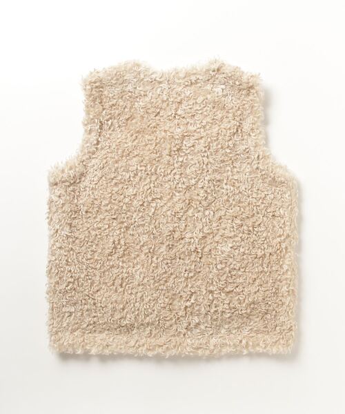 Olu.（オルドット）の「カーリングボアジレ（ベスト・レディース・グレー/チャコールグレー/アイボリー・FREE）」の20枚目の写真