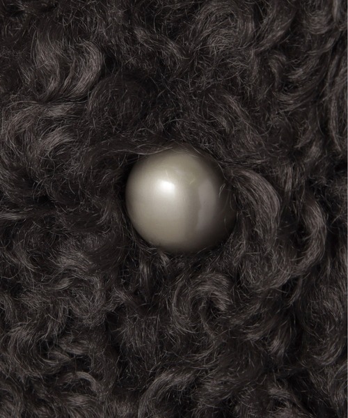 Olu.（オルドット）の「カーリングボアジレ（ベスト・レディース・グレー/チャコールグレー/アイボリー・FREE）」の16枚目の写真