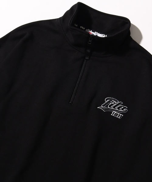 FILA（フィラ）の「【FILA/フィラ】3D刺繍 ハーフジップ プルオーバー（スウェット・メンズ・グリーン/ブラック/ネイビー・L/LL/M）」の4枚目の写真