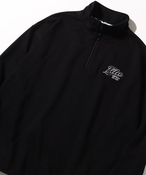 FILA（フィラ）の「【FILA/フィラ】3D刺繍 ハーフジップ プルオーバー（スウェット・メンズ・グリーン/ブラック/ネイビー・L/LL/M）」の8枚目の写真
