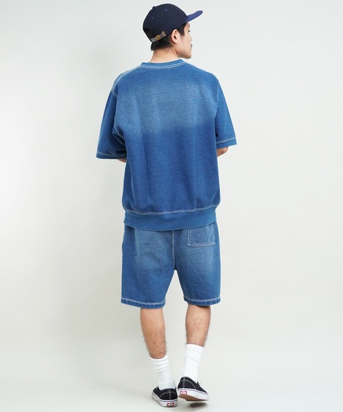 【美品】セットインスウェット セール】CHAMPION/チャンピオン 半袖スウェットシャツ ワン