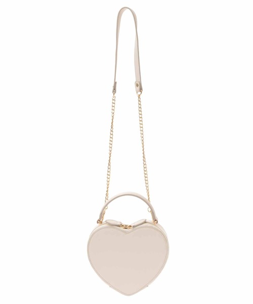 31 Sons de mode（トランテアン　ソン　ドゥ　モード）の「ハートバッグ（ショルダーバッグ・レディース・レッド/オフホワイト/ブラック・フリー）」の15枚目の写真