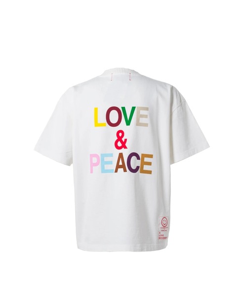 A LOVE MOVEMENT（アラブムーブメント）の「"BASIC SHORT SLEEVE T-SHIRTS ""LOVE & PEACE"""（Tシャツ/カットソー・メンズ・ホワイト・L/XL）」の6枚目の写真