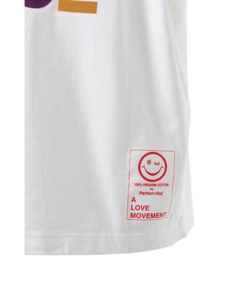 A LOVE MOVEMENT（アラブムーブメント）の「"BASIC SHORT SLEEVE T-SHIRTS ""LOVE & PEACE"""（Tシャツ/カットソー・メンズ・ホワイト・L/XL）」の7枚目の写真