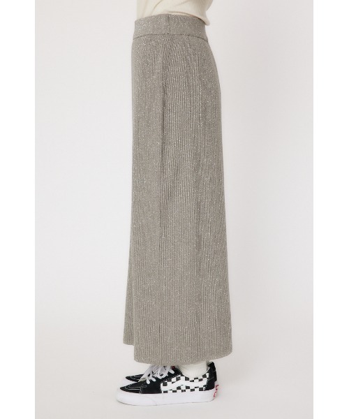 RODEO CROWNS WIDE BOWL（ロデオクラウンズワイドボウル）の「メタリック リブニット スカート（スカート・レディース・杢グレー/ライトイエロー/チャコールグレー・FREE）」の8枚目の写真