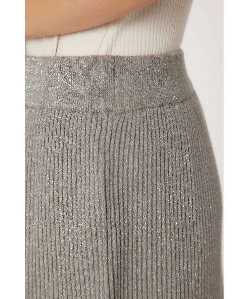 RODEO CROWNS WIDE BOWL（ロデオクラウンズワイドボウル）の「メタリック リブニット スカート（スカート・レディース・杢グレー/ライトイエロー/チャコールグレー・FREE）」の11枚目の写真