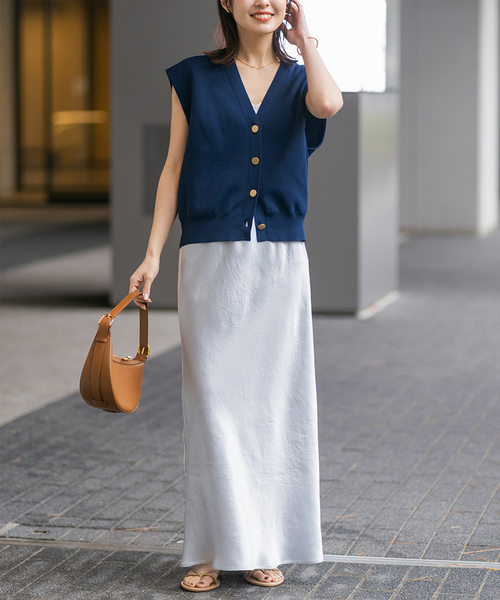 NOBLE/CO/PE ニットベスト Noble（ノーブル）の「CO/PE ニットベスト（ベスト）」 - WEAR